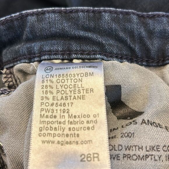 AG AG-ED Denim Prima ankle Cigarette leg jeans Size 26 EUC - Picture 10 of 12